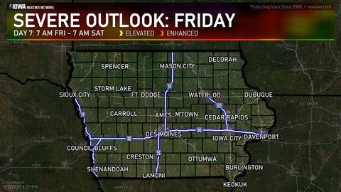 Day 7 SPC Convective Categorical Outlook for Iowa