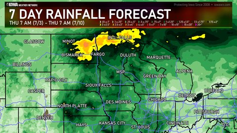 7 day quantitative precipitation forecast for the midwest