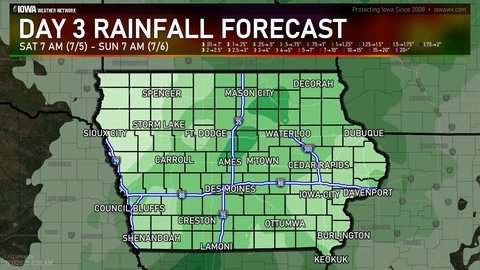Day 3 quantitative precipitation forecast for Iowa
