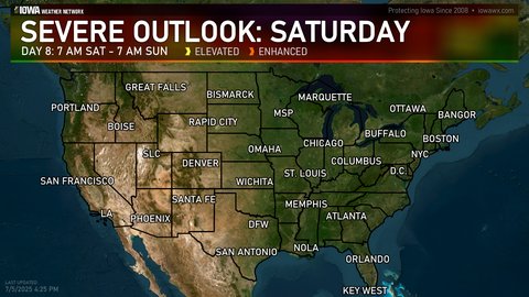 Day 8 SPC Convective Categorical Outlook for the US
