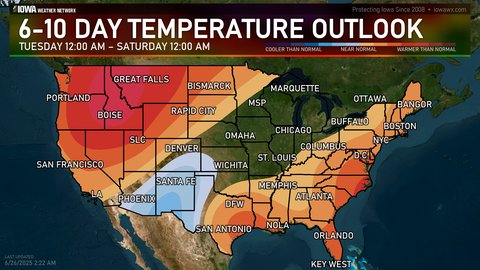 6-10 day temperature outlook