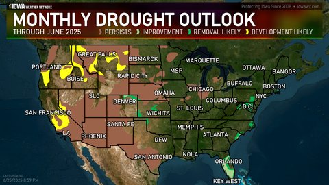 Monthly drought outlook