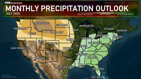 One month precipitation outlook